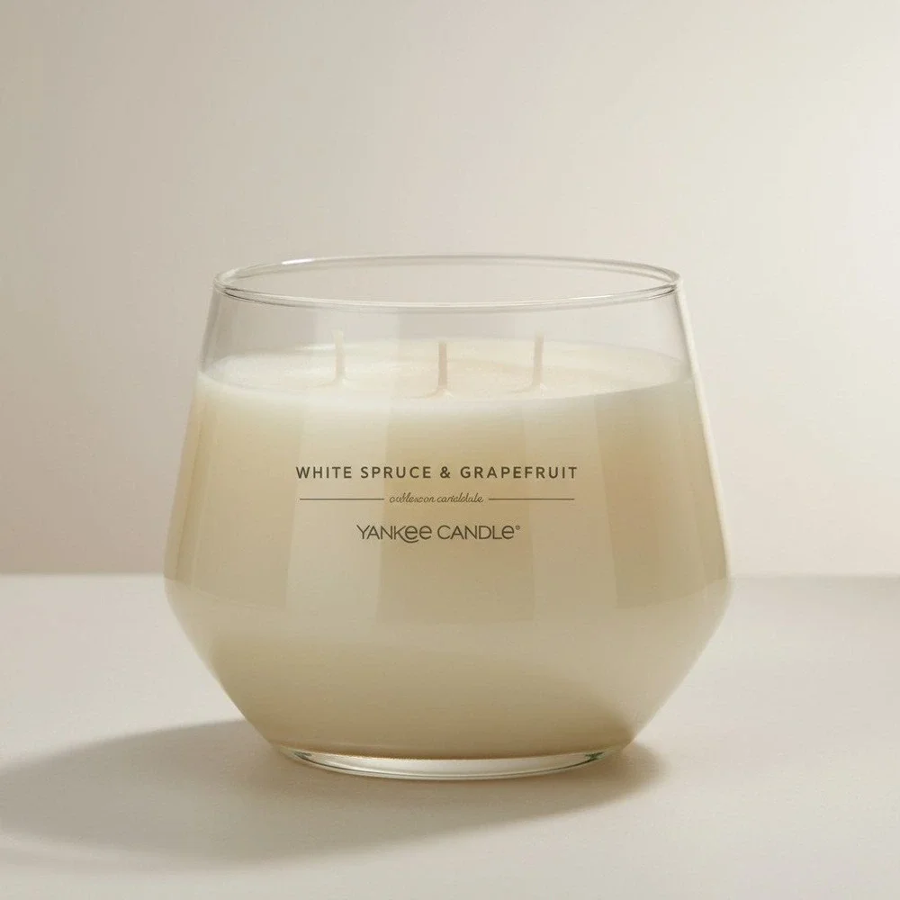 Yankee Candle‎ White Spruce & Grapefruit Large Jar - Scented Candle - NWT